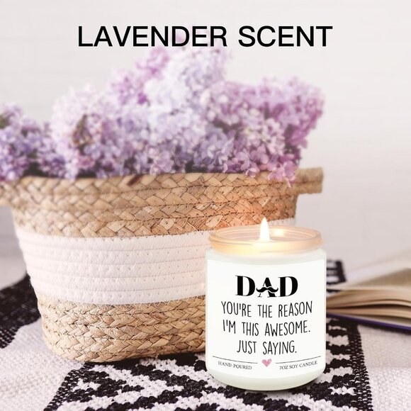 Soy Candle "DAD You're the reason I'm so awesome, just saying" - Picture 5 of 5